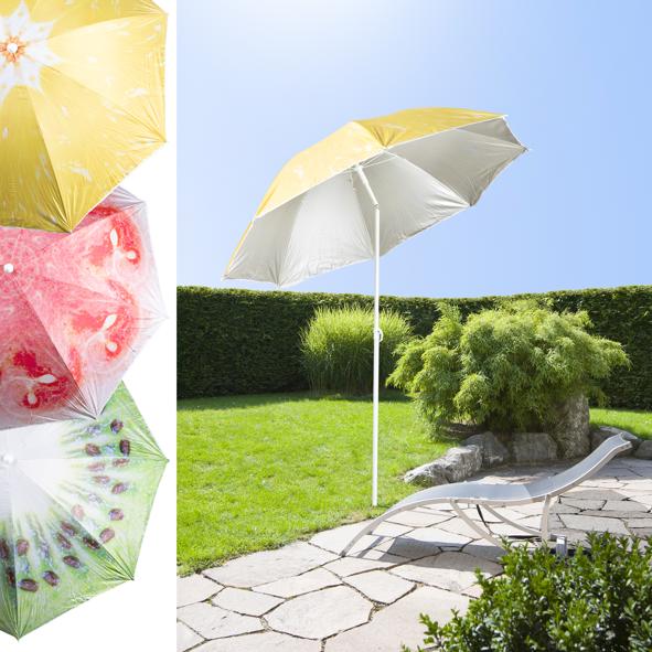 Sonnenschirm 180cm Früchte UV 50+