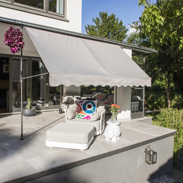 Klemmmarkise aus Metall, zum zusammenstecken