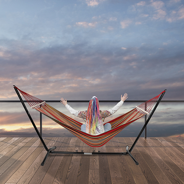 Hängematte mit Gestell