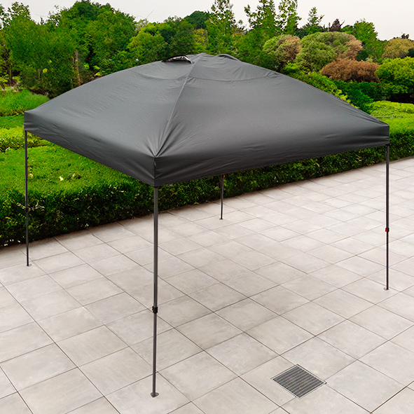 Faltpavillon, 3,6 x 3,6m, grau