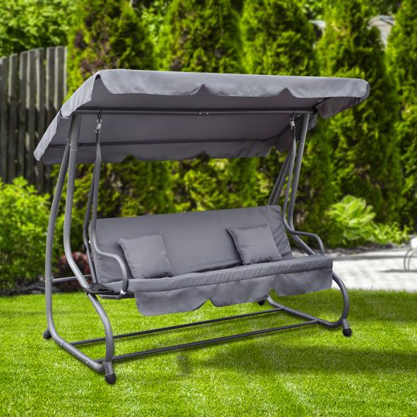 Hollywood-Schaukel und Liege 2 in 1