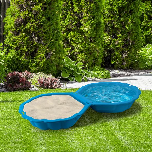 Sandmuschel Sandkiste MINISANDY, hellblau