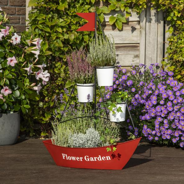 Pflanztopf Segelboot