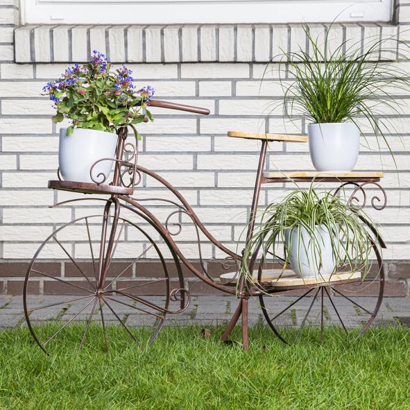 Blumenregal Fahrrad aus Metall