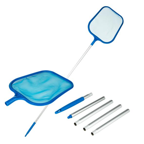 Schwimmbeckenkescher mit Aluminiumgestänge