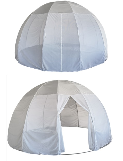 Pavillon in Kürbisform