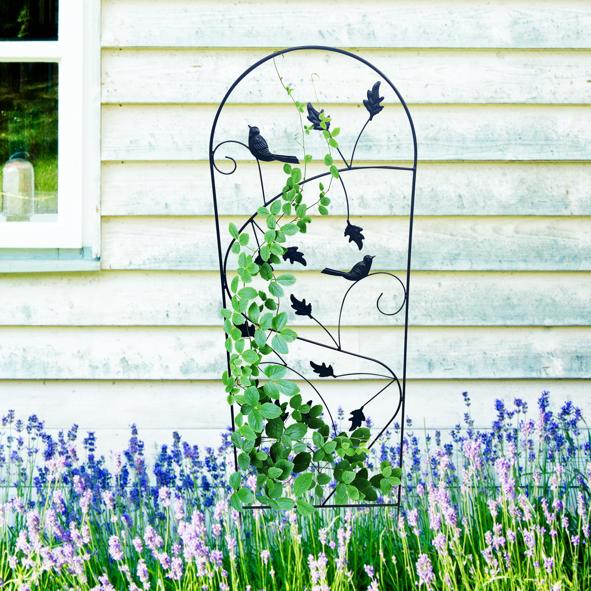 Rankhilfe Vögel aus Metall