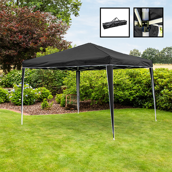 Faltpavillon, 3x3m, anthrazit