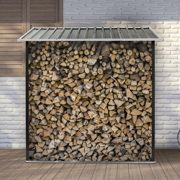 Kaminholzregal / Kaminholzunterstand