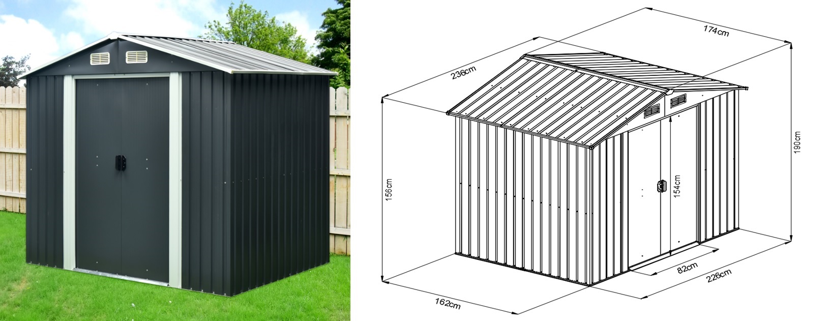 Garten-Geräteschuppen