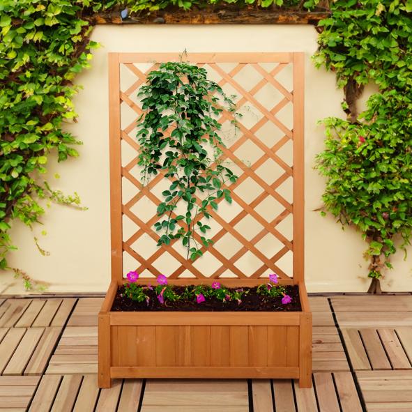Pflanzkasten, Rankgitter, 100cm