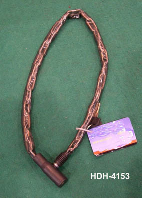 Glieder-Kettenschloss im Plastikmantel