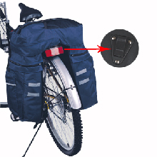 Fahrradtasche in blau aus Nylon 600 D