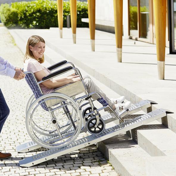 Auffahrrampe, faltbare Laderampe 2er Set