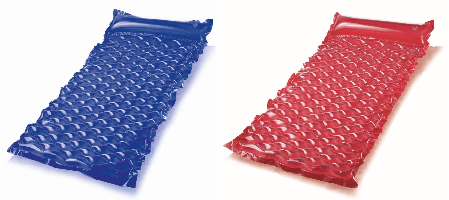 Wellenluftmatratze, sortiert