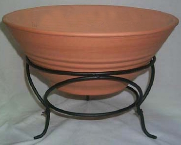 Terrakotta-Feuer-Schale