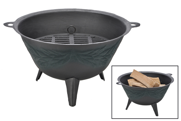 Gusseisen-Feuerstelle mit 3 Füßen,