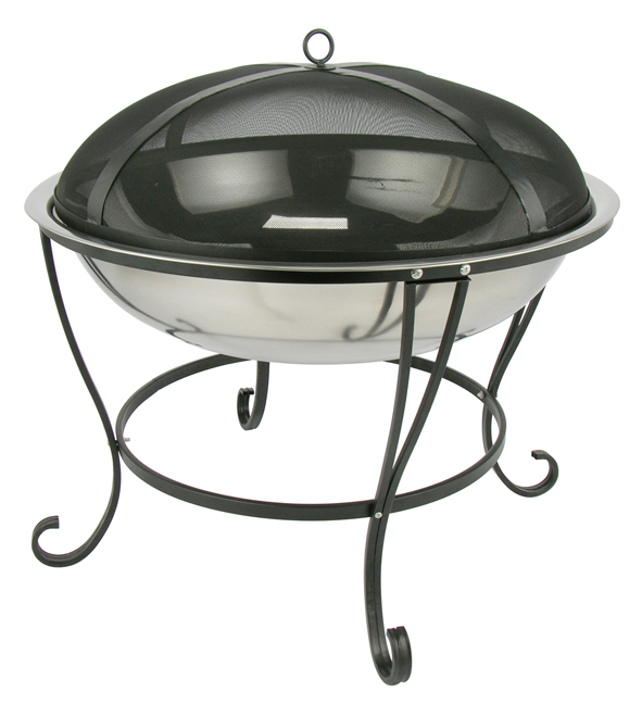 Feuerstelle aus Edelstahl