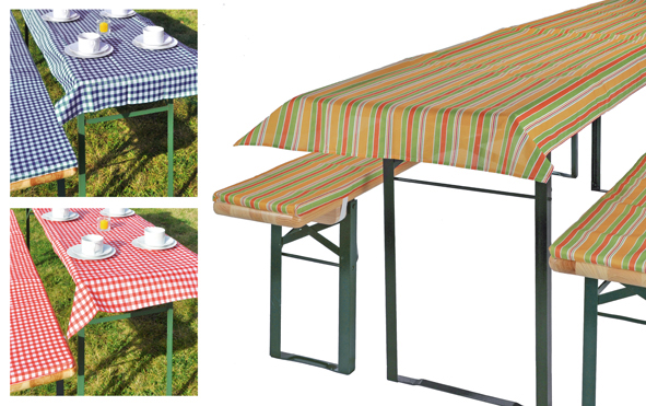 Bierzeltgarnitur - Auflagen 3tlg.