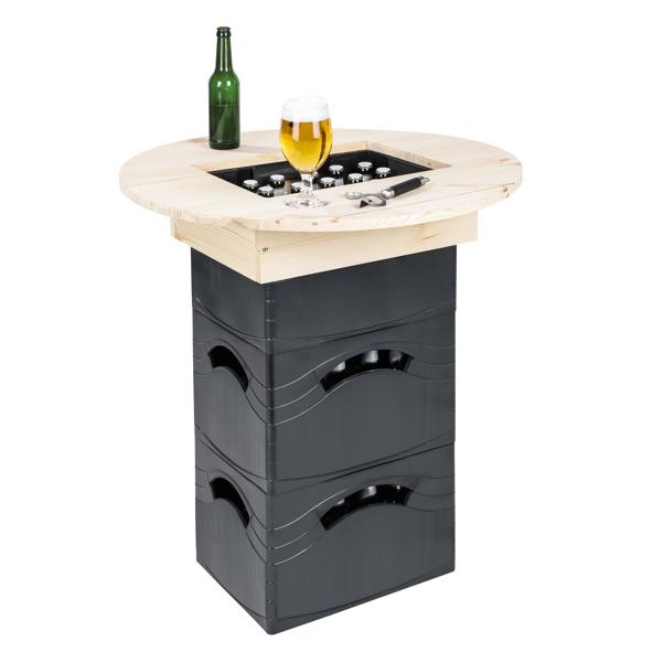 Bierkasten Holztisch