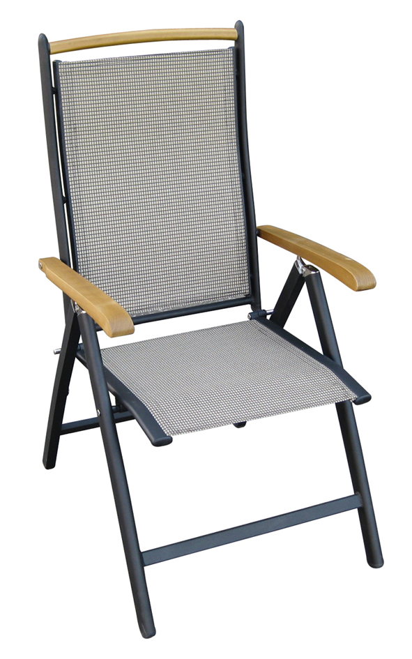 Aluminium-Gartenstuhl zusammenklappbar