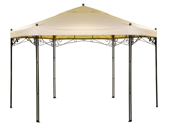 Metall-Pavillon sechseckig