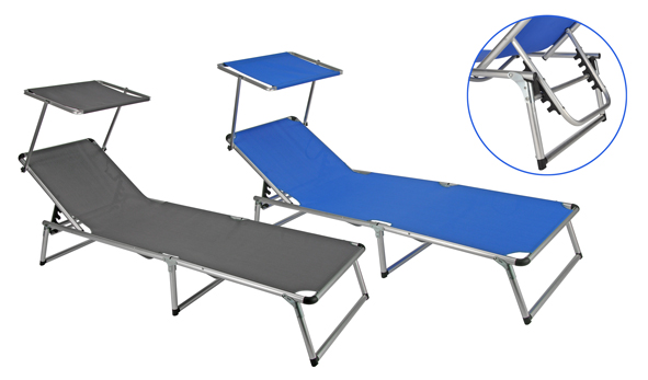 Sonnenliege mit Sonnendach