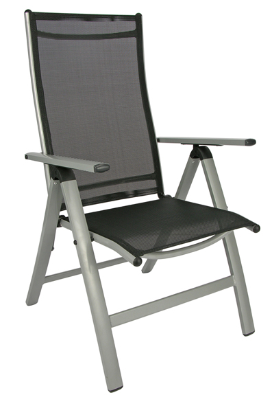 Klappstuhl mit Aluminiumrahmen