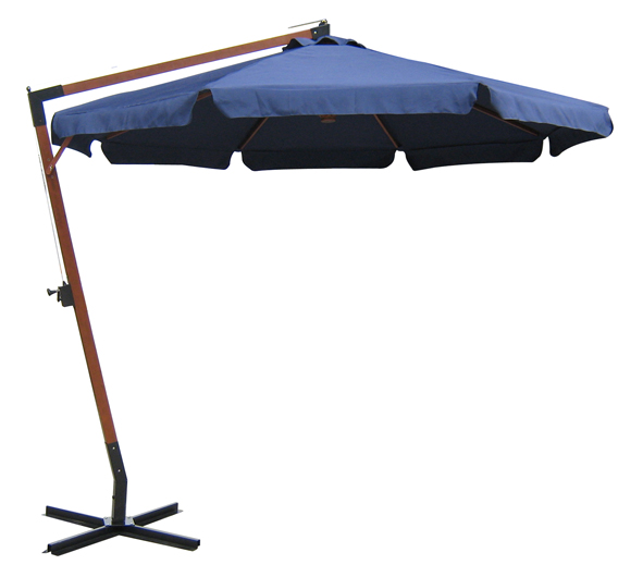 Holz-Ampelschirm - Blau