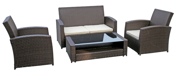 Garten Lounge Set "NANCY", braun