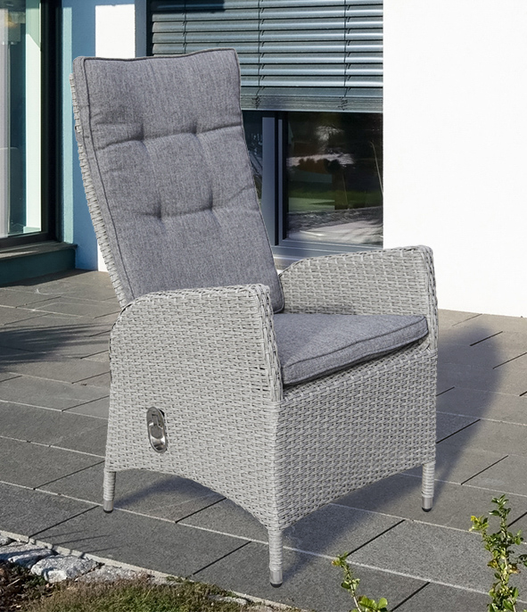 Aluminium/Rattan Gartenstuhl