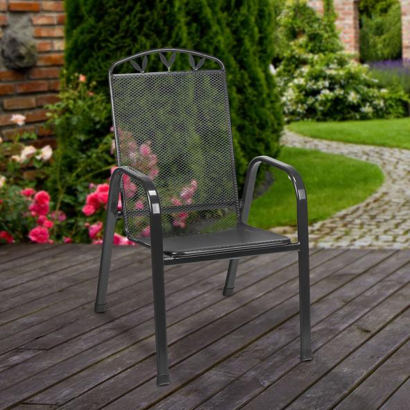 Stapelstuhl aus Metall