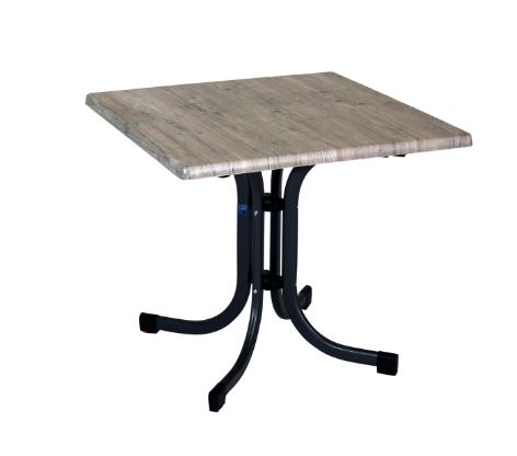 Boulevardklapptisch; Maße ca. 80 x 80 cm