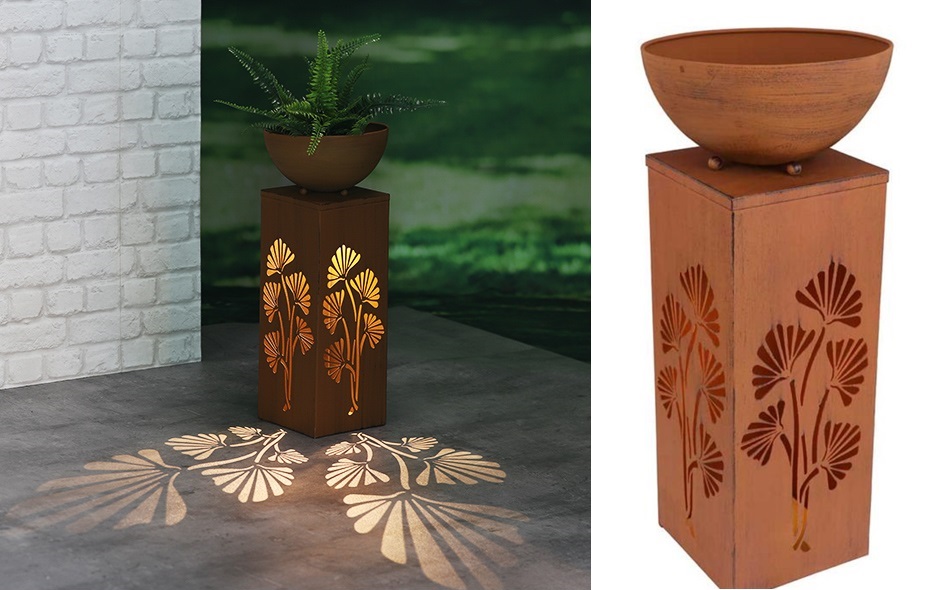 Dekosäule mit Pflanzschale