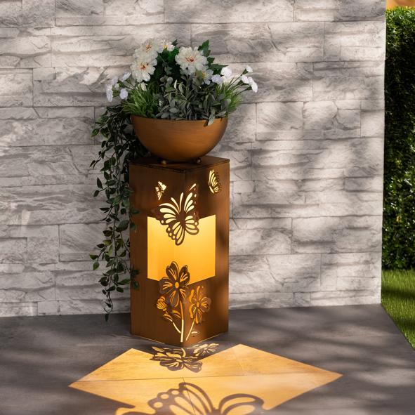 Dekosäule mit Pflanzschale