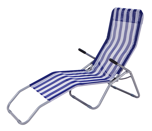 Saunaliege mit Textilbezug