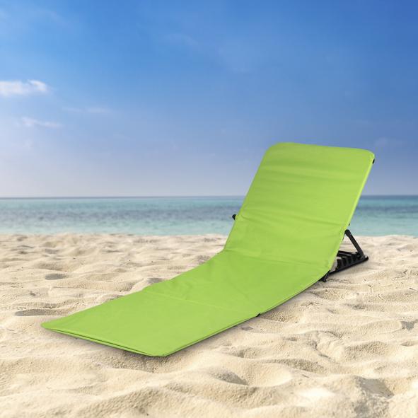 Strandliege, klappbar, hellgrün