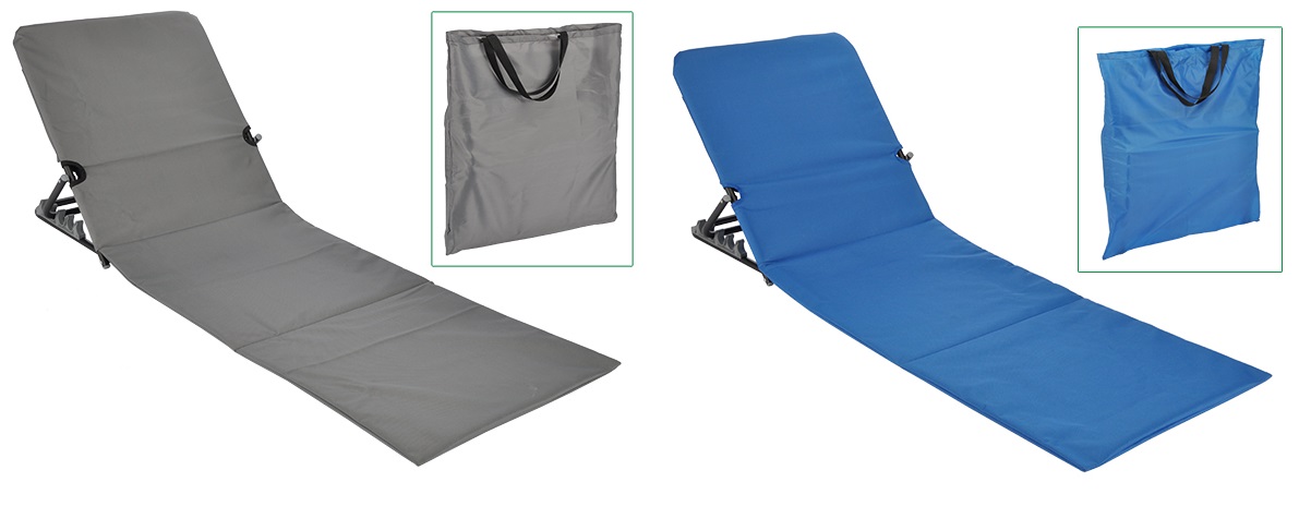 Strandliege, klappbar, 2x farbig-sortiert