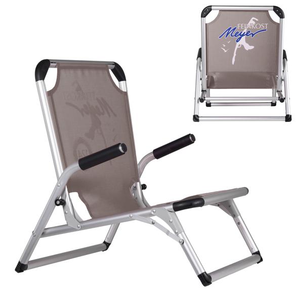 Alu Strandstuhl mit Kundenlogo möglich