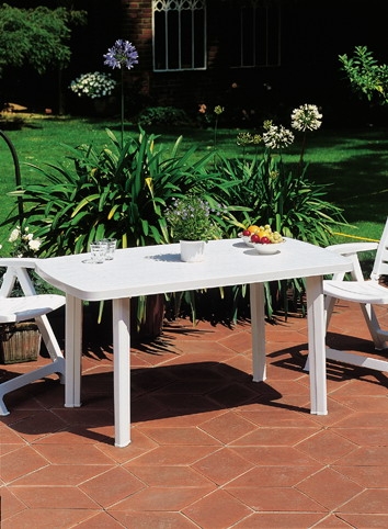 Tisch FARO, oval 140 x 90cm, weiss