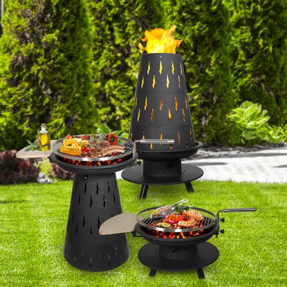 Feuerstelle und Grill 3 in 1