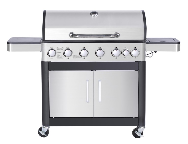 Gasgrill mit 6+1 Brenner