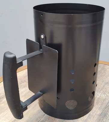 Anzündkamin aus Metall - Kohlestarter