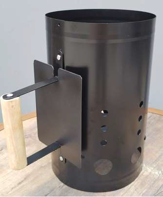 Anzündkamin aus Metall - Kohlestarter