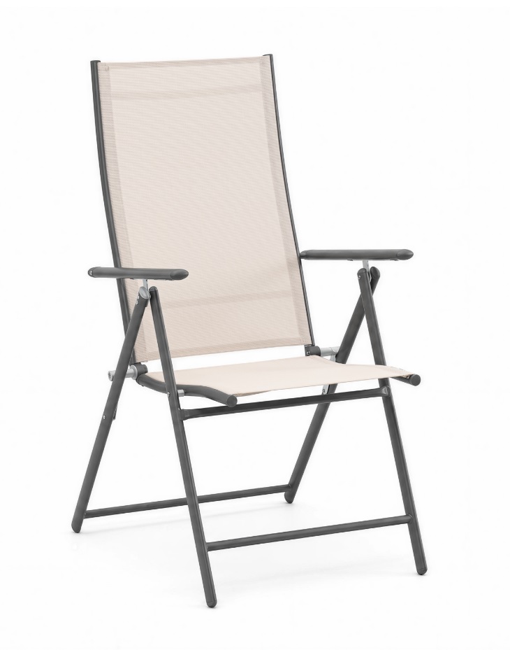 Klappstuhl aus Stahl – Maße: 68 x 55,5 x 106cm
