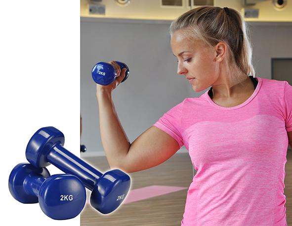 2 kg Hanteln 2er Set