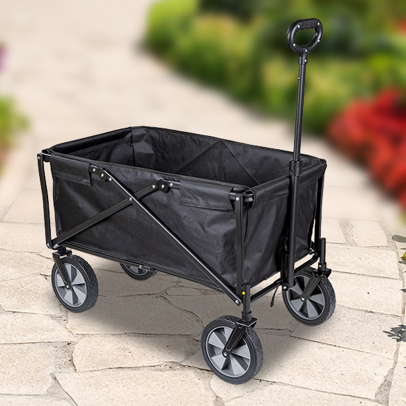 Transportwagen, faltbar, schwarz