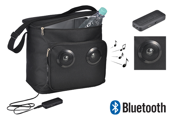 Kühltasche mit Lautsprecherboxen