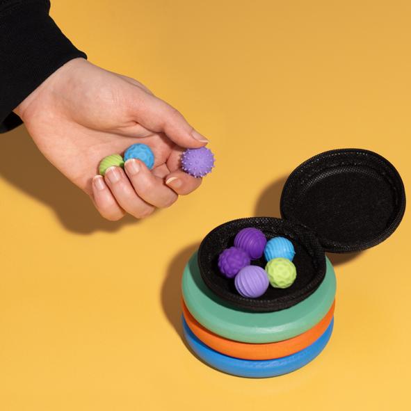 Anti Stress Bälle, 8er Set,  Ø2,2 cm