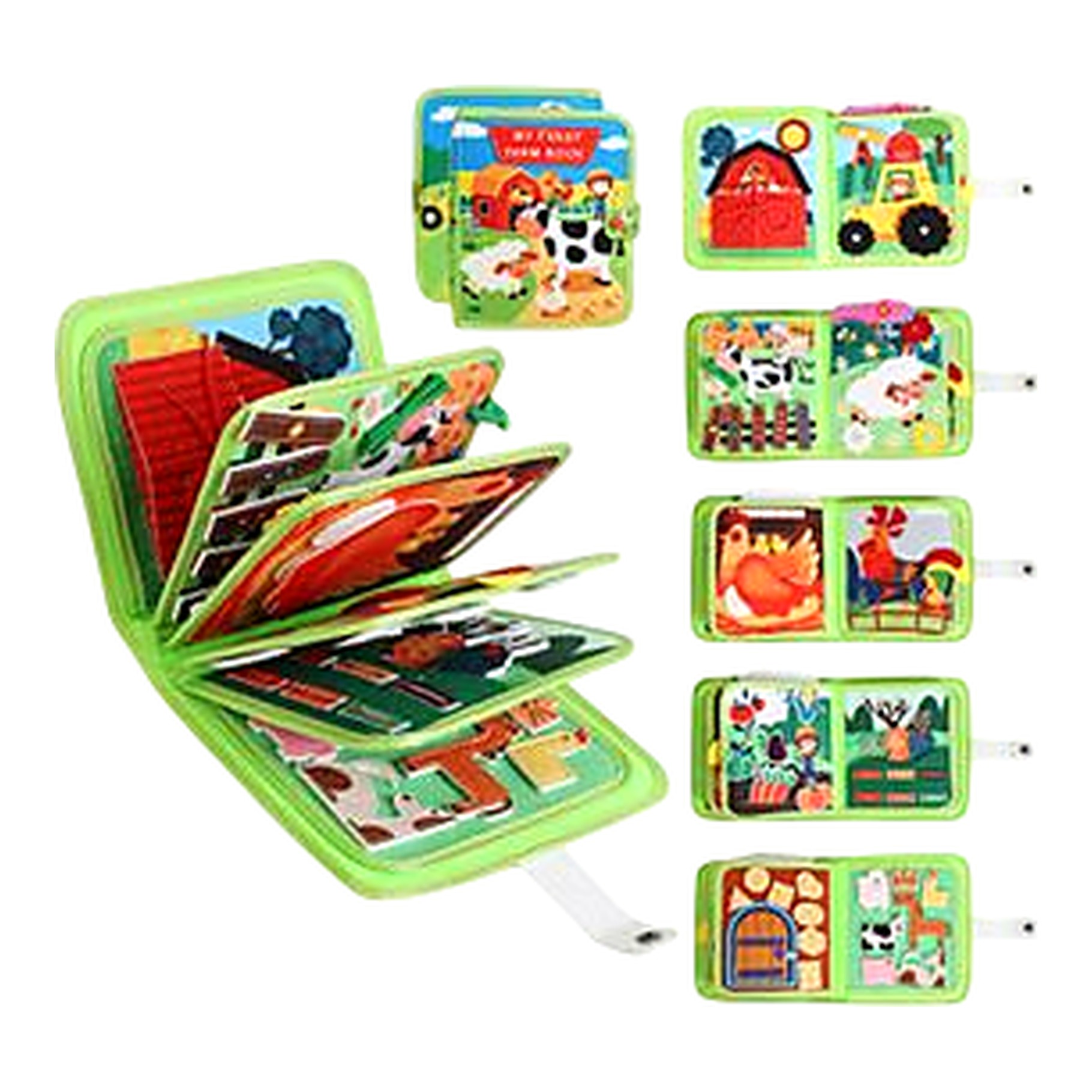 Interaktives Stoffbuch "Bauernhof" für Kinder